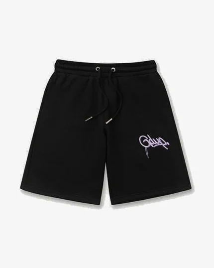 GEEDUP LAVENDAR SHORTS EMB BLACK