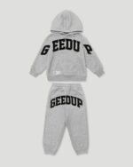 Geedup Team Logo Grey/Black Kids Tracksuit