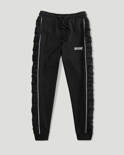 Geedup Play For Keeps Black/White Trackpants