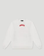 Geedup Strong-Arm Department White/Red Crewneck