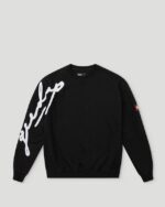 Geedup Script Logo Black Crewneck