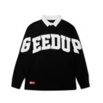 Geedup O/S Team Logo Rugby Black Jersey