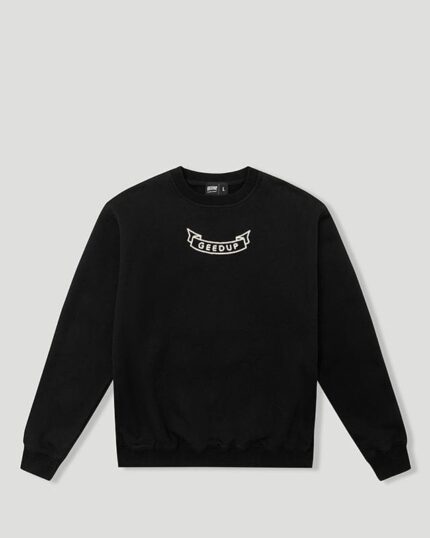Geedup G/PFK Script Black Crewneck