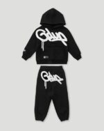 Geedup Handstyle Kids Black/White Tracksuit