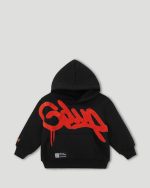 Geedup Handstyle Kids Tracksuit Orange Black/Burnt