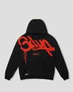 Geedup Hoodie Handstyle Black/Burnt Orange