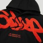 Geedup Hoodie Handstyle Black/Burnt Orange