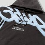 Geedup Hoodie Handstyle Graphite/Pale Blue