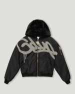 Geedup Hoodie Handstyle/Team Logo Bomber White/ Black
