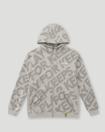 Geedup Hoodie PFK Monogram Zip Concrete Jacket