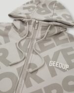Geedup Hoodie PFK Monogram Zip Concrete Jacket