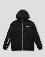 Geedup Hoodie PFK Monogram Zip Jacket Black