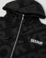 Geedup Hoodie PFK Monogram Zip Jacket Black