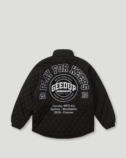 Geedup PFK Quilted Black Jacket