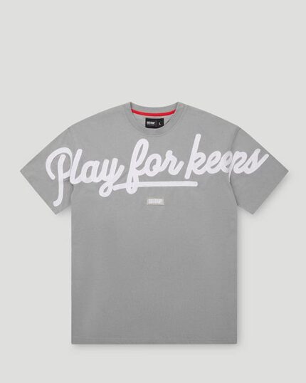 Geedup T-Shirt PFK Script Grey/White