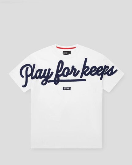 Geedup T-Shirt PFK Script White/Navy