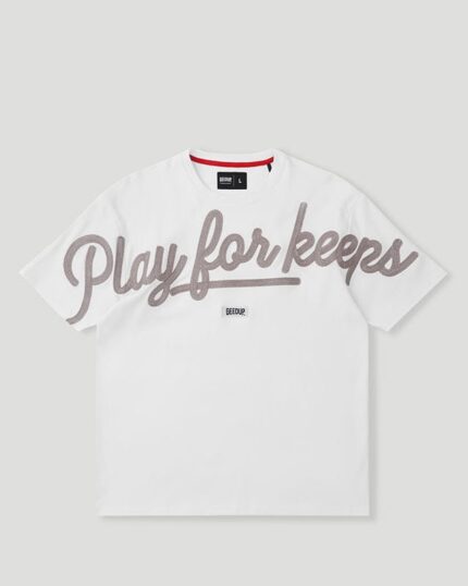 Geedup T-Shirt PFK Script White/Grey