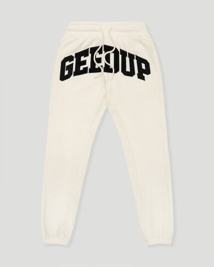 Geedup Team Logo Buttercream/Black Trackpants