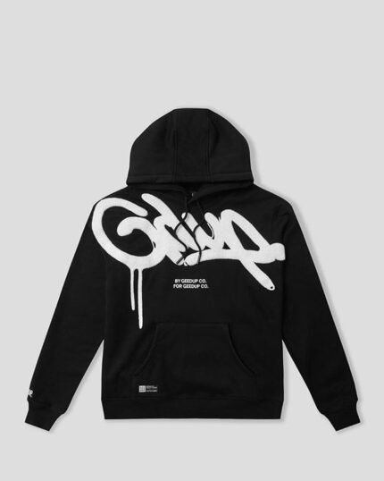 GeedupHoodie Handstyle Black/White