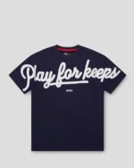 GeedupT-Shirt PFK Script Navy/White