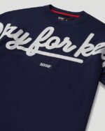GeedupT-Shirt PFK Script Navy/White