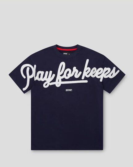 GeedupT-Shirt PFK Script Navy/White
